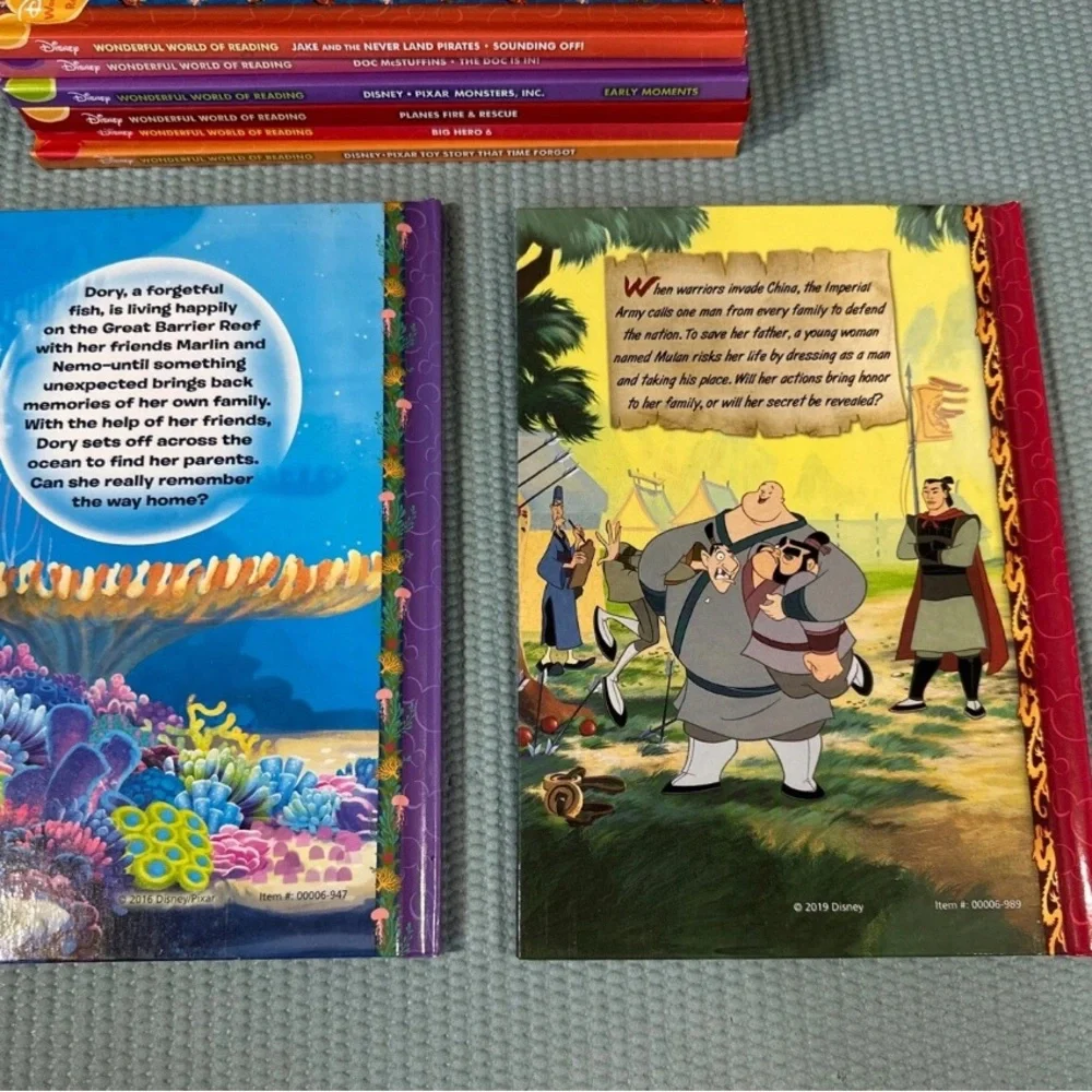 NEW Disney's Wonderful World Of Reading Collection Hardcover LOT 2011-2019 Pixar